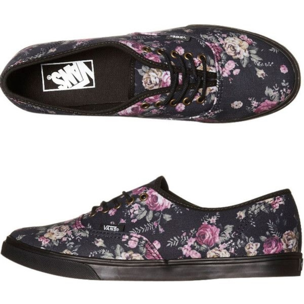 Vans Low Top Floral Shoes
